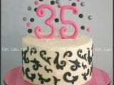 Birthday Ideas for Him 35 35th Birthday Cake Except with Chevrons Around the Edge