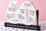 Birthday Ideas for Male 60th 60th Birthday Signature Number Find Me A Gift