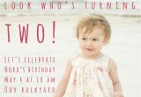 Birthday Invitation for 2 Year Girl 2 Year Old Birthday Party Invitation Wording Dolanpedia