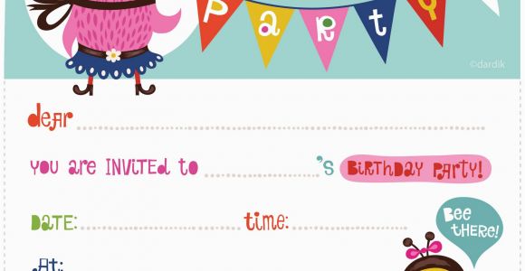 Birthday Invitation Printables 100 Free Birthday Invitation Templates You Will Love