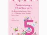 Birthday Invitation Quotes for 5th Birthday Personalised Fifth Birthday Party Invitations by Made by