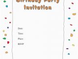 Birthday Invitation Templates Free Download 43 Free Birthday Party Invitation Templates Free