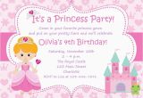 Birthday Invitation Write Up Princess Birthday Party Invitations Birthday Invitation