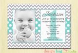 Birthday Invitations for 1 Year Old Boy Boy 39 S Chevrons and Polka Dots Birthday Invitation Gray