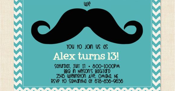 Birthday Invitations for 13 Year Old Boy 13 Years Old Birthday Party Invitations Free Invitation