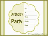 Birthday Invite Cards Free Printable Free Printable Birthday Invitations Random Talks