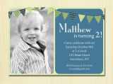 Birthday Invite for 2 Year Old First Birthday Baby Boy Invitation 1st 2nd 3rd 4th Birthday
