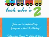 Birthday Invite for 2 Year Old Imprintalish Two Year Old Birthday Party