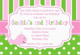 Birthday Invite Message for Girl 21 Kids Birthday Invitation Wording that We Can Make