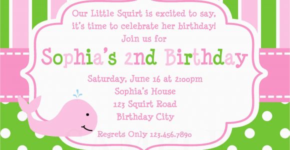 Birthday Invite Message for Girl 21 Kids Birthday Invitation Wording that We Can Make