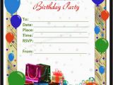 Birthday Party Invitation Templates Word 50 Printable Birthday Invitation Templates Sample Templates