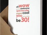 Birthday Present for Boyfriend Turning 30 Happy 30th Birthday Card for Him Her Friend Husband
