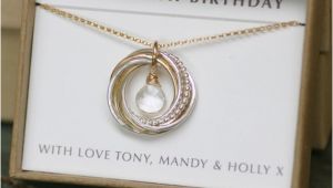 Birthday Present for Husband 70th 70th Birthday Gift for Her April Birthstone Necklace for Mom