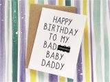 Birthday Present for Husband From Baby Funny Baby Daddy Card Husband Birthday Card Happy Birthday