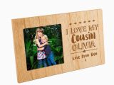 Birthday Presents for Him Uk I Love My Cousin Wooden Photo Frame Birthday or Christmas