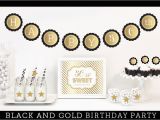 Black and Gold 50th Birthday Decorations Black and Gold Party Decorations 50th Birthday Party