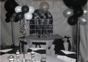 Black and Silver 50th Birthday Party Decorations Anniversaire Idees De Fete D 39 Anniversaire and soirees