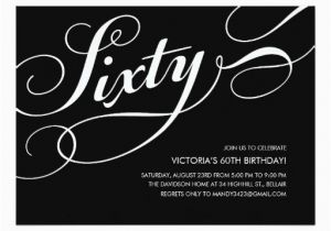 Black and White 60th Birthday Invitations Black and White 60th Birthday Invitations Zazzle