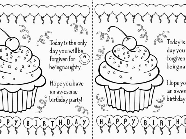 Black and White Birthday Cards Printable 5 Best Images Of Black and ...