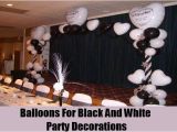 Black and White Birthday Party Decoration Ideas Black and White Party Decorations Ideas How to Decorate