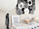 Black and White Decorations for Birthday Party Black and White Party Decorations Sandy Party Decorations