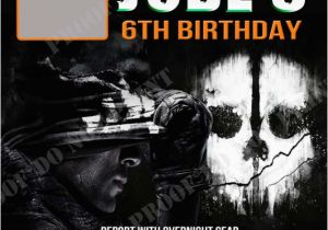 Black Ops Birthday Invitations Personalized Photo Invitations Cmartistry Call Of Duty