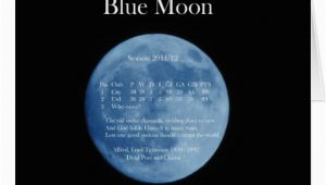 Blue Moon Cards Birthday Blue Moon Birthday Card Zazzle