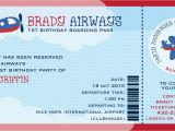 Boarding Pass Birthday Invitation Template Free Cute Brady Airways Boarding Pass Ticket Template theme for