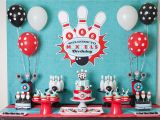 Bowling Birthday Party Decorations A Boy 39 S Retro Bowling Birthday Party anders Ruff Custom