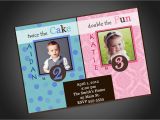 Boy and Girl Joint Birthday Invitations Joint Party Girl Boy Birthday Invitation