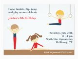 Boy Gymnastics Birthday Party Invitations Gymnastics Boy and Girl Birthday Party Invitation Zazzle