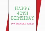 Boyfriend 40th Birthday Card 40th Birthday Card Husband or Boyfriend Limalima