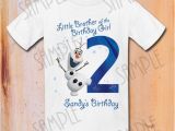 Brother Of the Birthday Girl Shirt T Shirt Disney Frozen Iron On Transfer Printable Little