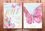 Butterfly First Birthday Invitations butterfly First Birthday Invitation butterflies 1st