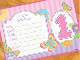Butterfly First Birthday Invitations butterfly Garden 1st Birthday Invitations 8