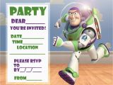 Buzz Lightyear Birthday Invitations Disney Coloring Pages