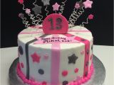 Cake for 13th Birthday Girl 13th Birthday Cake with Stars Stripes and Polka Dots