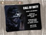 Call Of Duty Birthday Invitation Cards Call Of Duty Birthday Invitation Digital File by