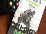 Call Of Duty Birthday Party Invitations Call Of Duty Xbox theme Birthday Party Invitations