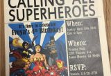 Calling All Superheroes Birthday Invitation Newspaper Invitation Superhero Invitation Daily