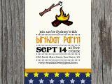 Campfire Birthday Party Invitations Campfire S 39 Mores Birthday Invitation Printable
