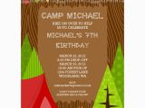 Camping Invites for Birthdays Camping Boy Printable Invitation Dimple Prints Shop