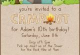 Campout Birthday Invitations Campout Birthday Invitation Party Ideas Pinterest