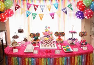Candy Decorations for Birthday Parties Candy Land themed Birthday Party Candyland Candy Land