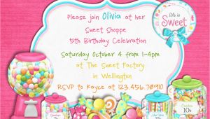 Candy themed Birthday Party Invitations Candy themed Birthday Party Invitations Dolanpedia