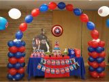 Captain America Birthday Decorations theme Party Lemon Tree