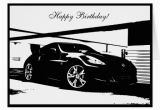 Car themed Birthday Cards 370z Car themed Birthday Card Zazzle