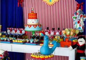 Carnival Decorations for Birthday Party Kara 39 S Party Ideas Circus themed 1st Birthday Party Kara