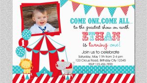 Carnival First Birthday Invitations Circus Birthday Invitation 1st Birthday Circus Party