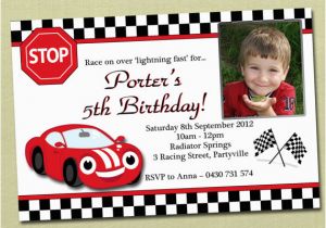 Cars First Birthday Invitations Race Car Birthday Party Invitations Dolanpedia